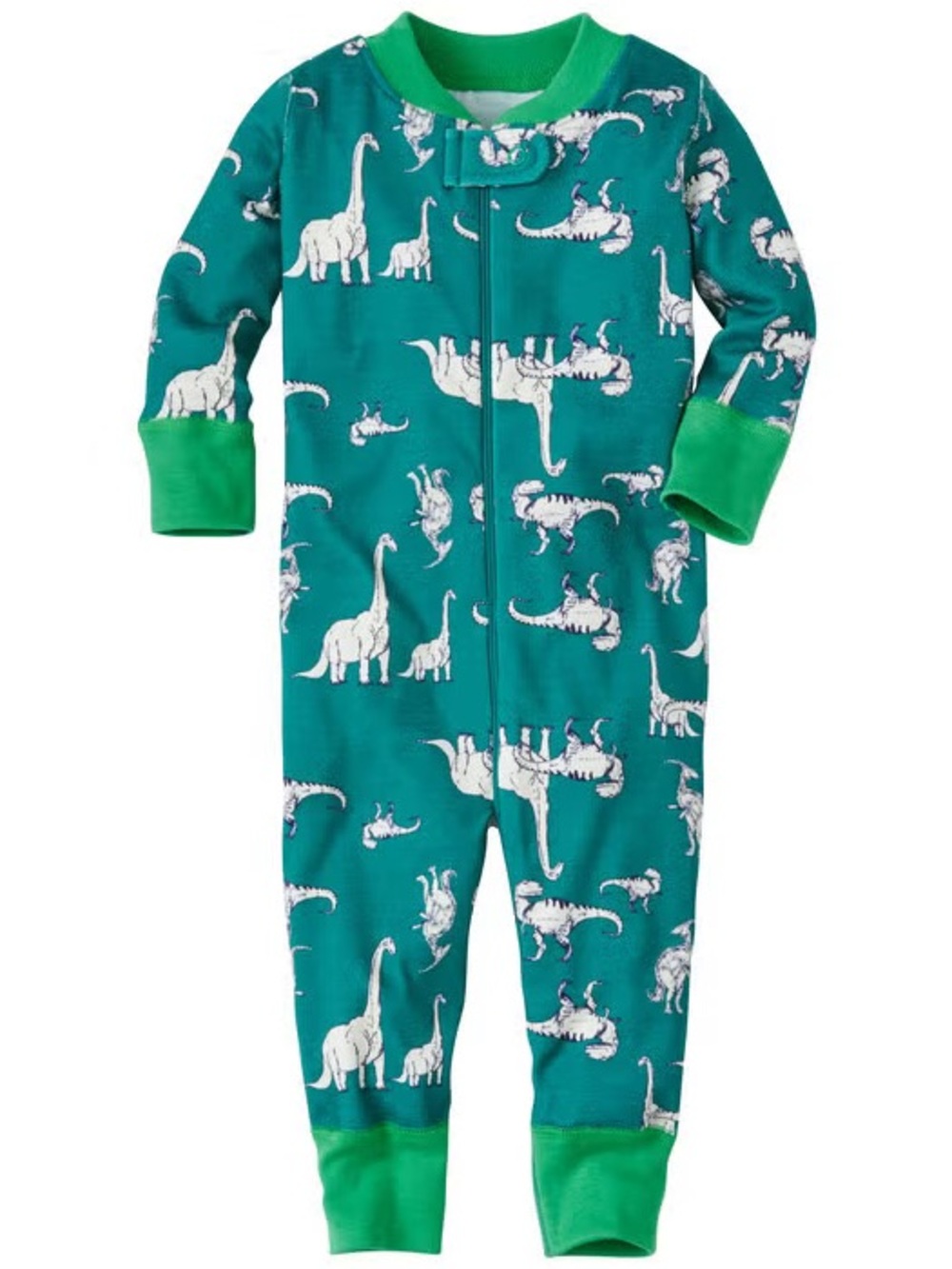 Night night Hanna Andersson Sleeper - Green Dinosaur Print One-Piece Pajamas
